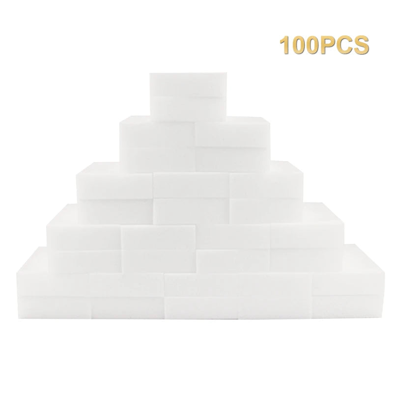 100 PCS/Lot Melamine Sponge Magic Sponge Eraser Kitchen Sponge Cleaner Cleaning Tools for Kitchen Bathroom Car Home 100*60*20mm