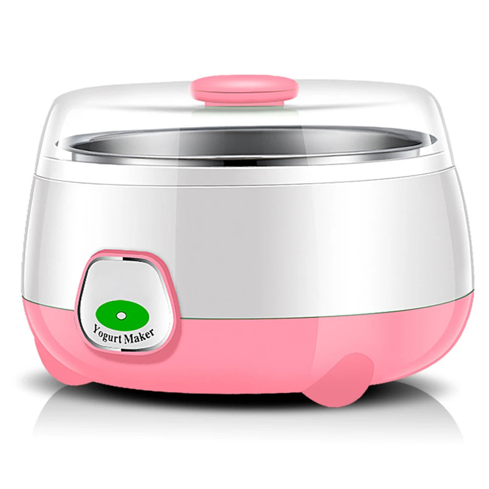 1L Yogurt Maker with Stainless Steel Container Automatic Yogurt Maker Electric Yogurt Maker for Homemade Yogurt Natto Rice Wine