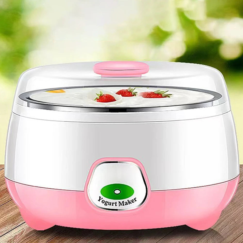 1L Yogurt Maker with Stainless Steel Container Automatic Yogurt Maker Electric Yogurt Maker for Homemade Yogurt Natto Rice Wine