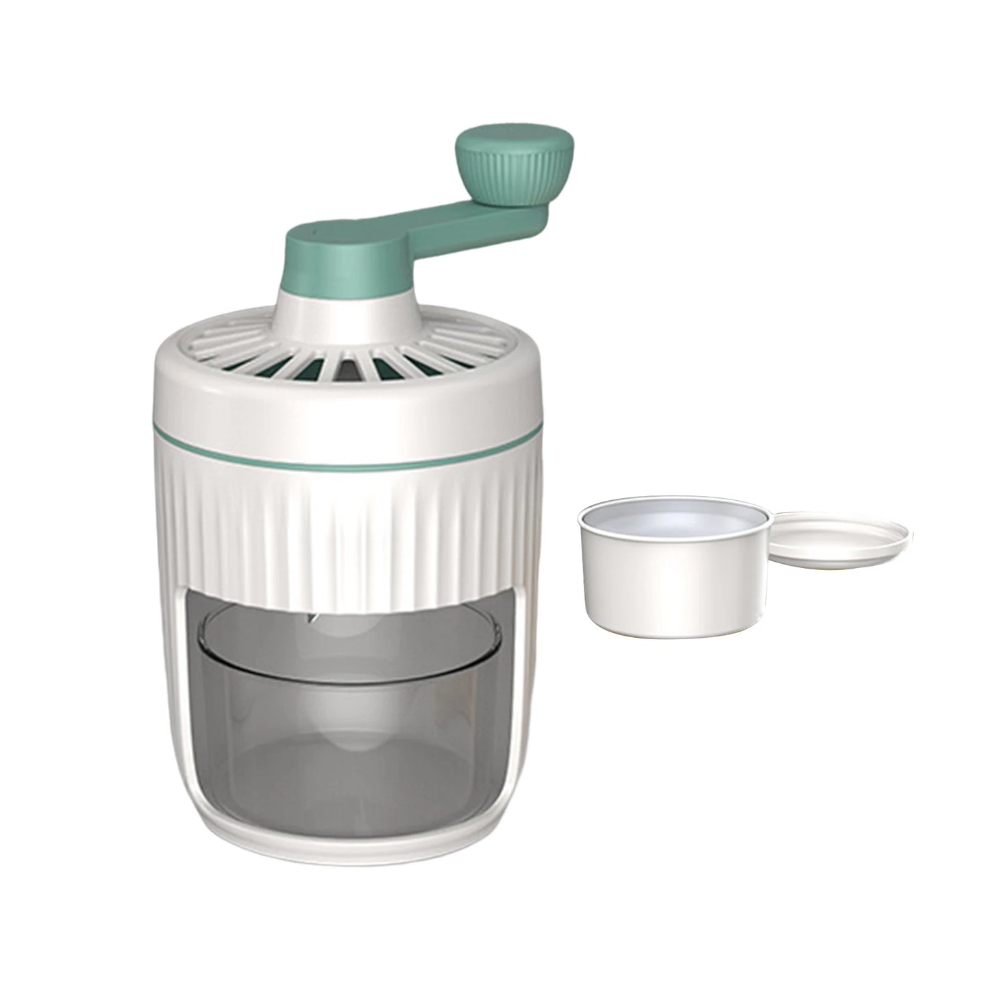 Manual Shaved Ice Crusher Mini Hand Crank Ice Crushing Machine DIY Snowcones Ice Cream Tool for Kitchen Restaurant