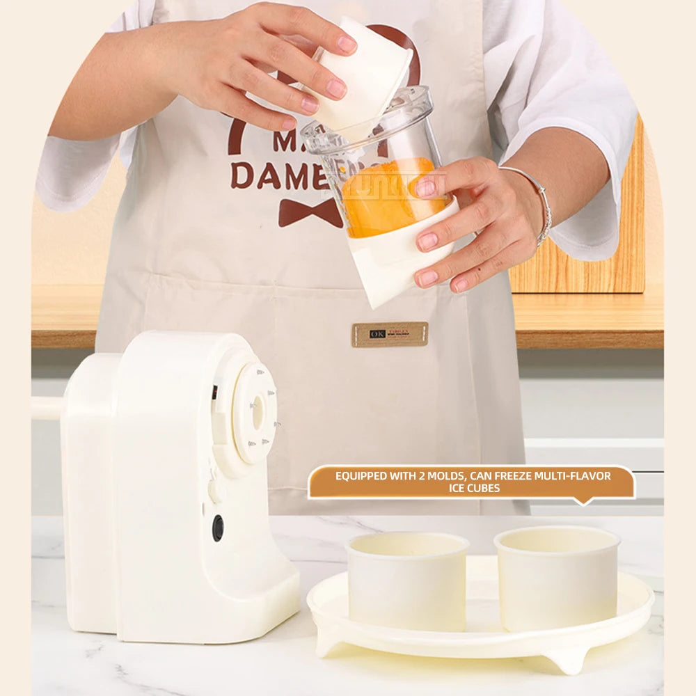 Good Quality Household Portable Smoothie Ice Crusher with Ice Cube Tray Electric Shaved Ice Machine