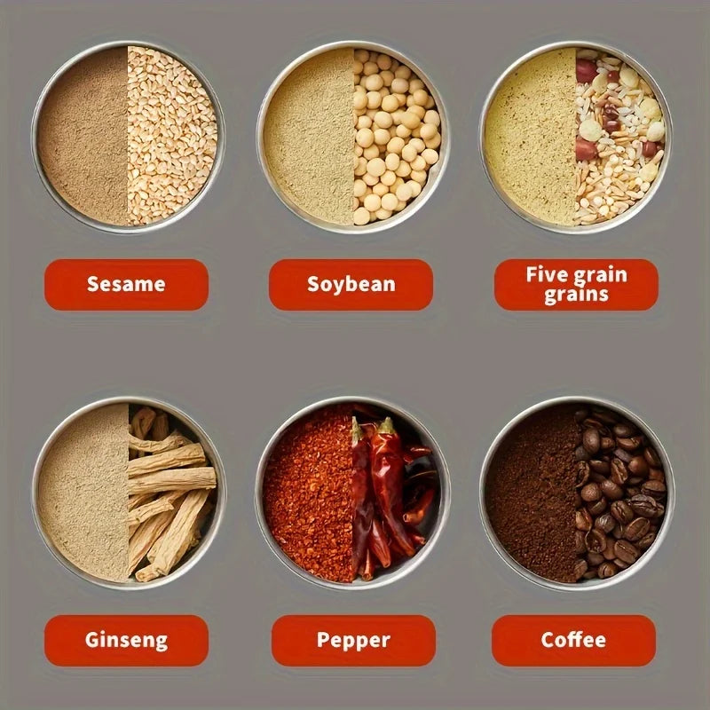 1pc Electric Cereals Grain Grinder Grinding Machine Coffee Blender Coffee Preparation Machine Bean Grinder Coffee Maker For Home