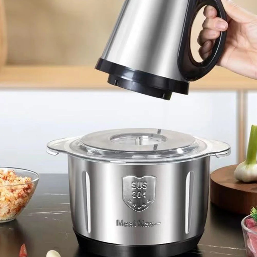 5L Multifunctional Meat Grinder Machine Household Large Capacity Food Processors Stainless Steel Filling and Meat Grinder