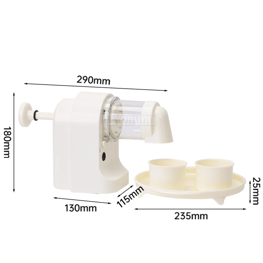 Good Quality Household Portable Smoothie Ice Crusher with Ice Cube Tray Electric Shaved Ice Machine