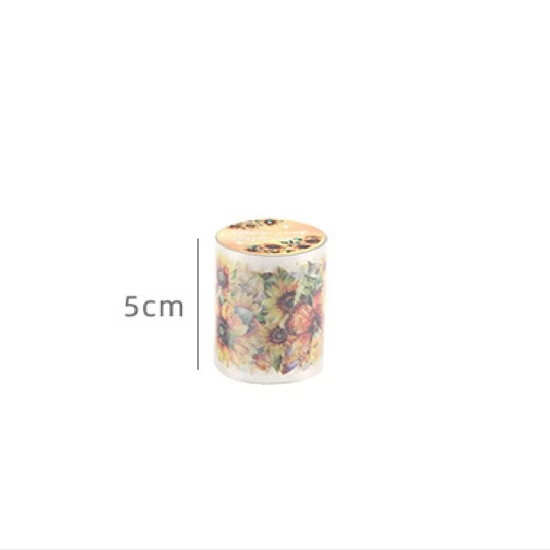Mr. Paper 6Style 1Roll/pack Butterfly Floral Theme Tape for DIY Handbook Journal Phone Case Glass Mug Decoration