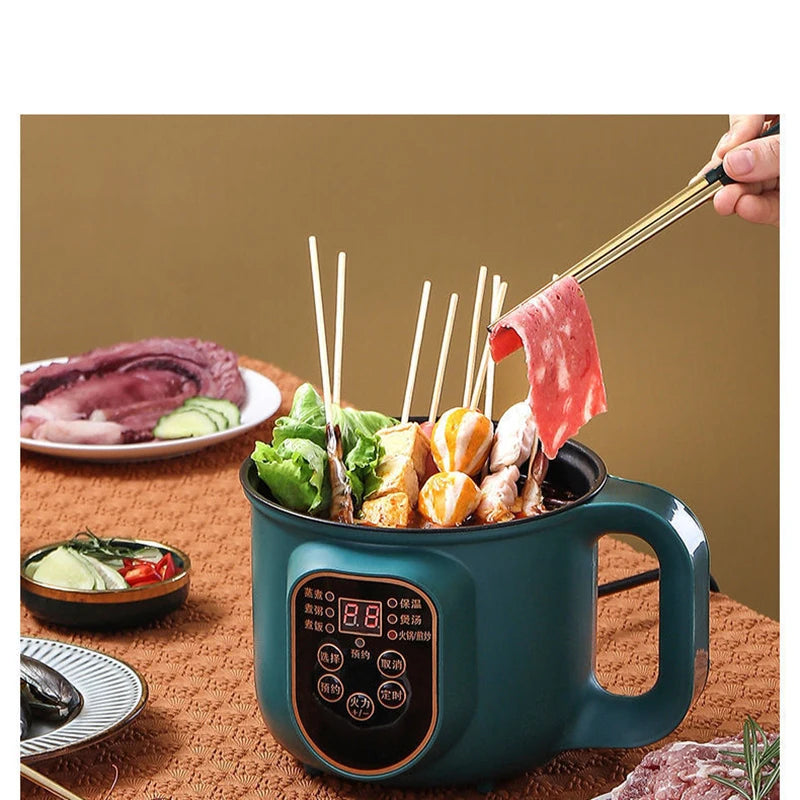 Electric Hot Pot Cooker Multicooker Hotpot Stew Heating Eggs Soup Pan Noodles Steamer Rice Cookers Cooking Pot EU Plug