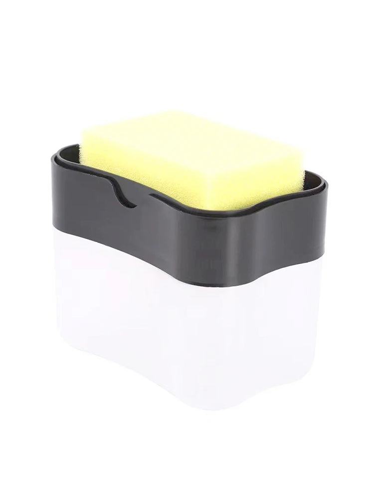 1PC PP plastic storage box, dishwashing detergent press, kitchen automatic liquid outlet box, dishwasher soap dispenser box