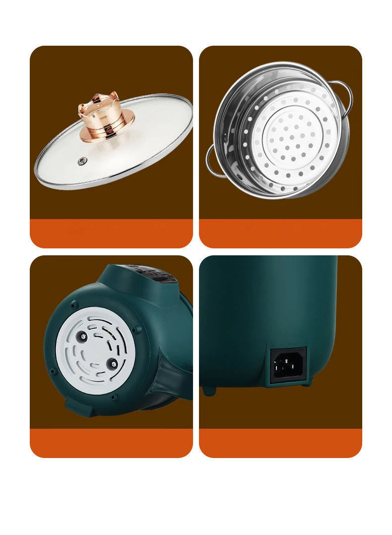 Electric Hot Pot Cooker Multicooker Hotpot Stew Heating Eggs Soup Pan Noodles Steamer Rice Cookers Cooking Pot EU Plug