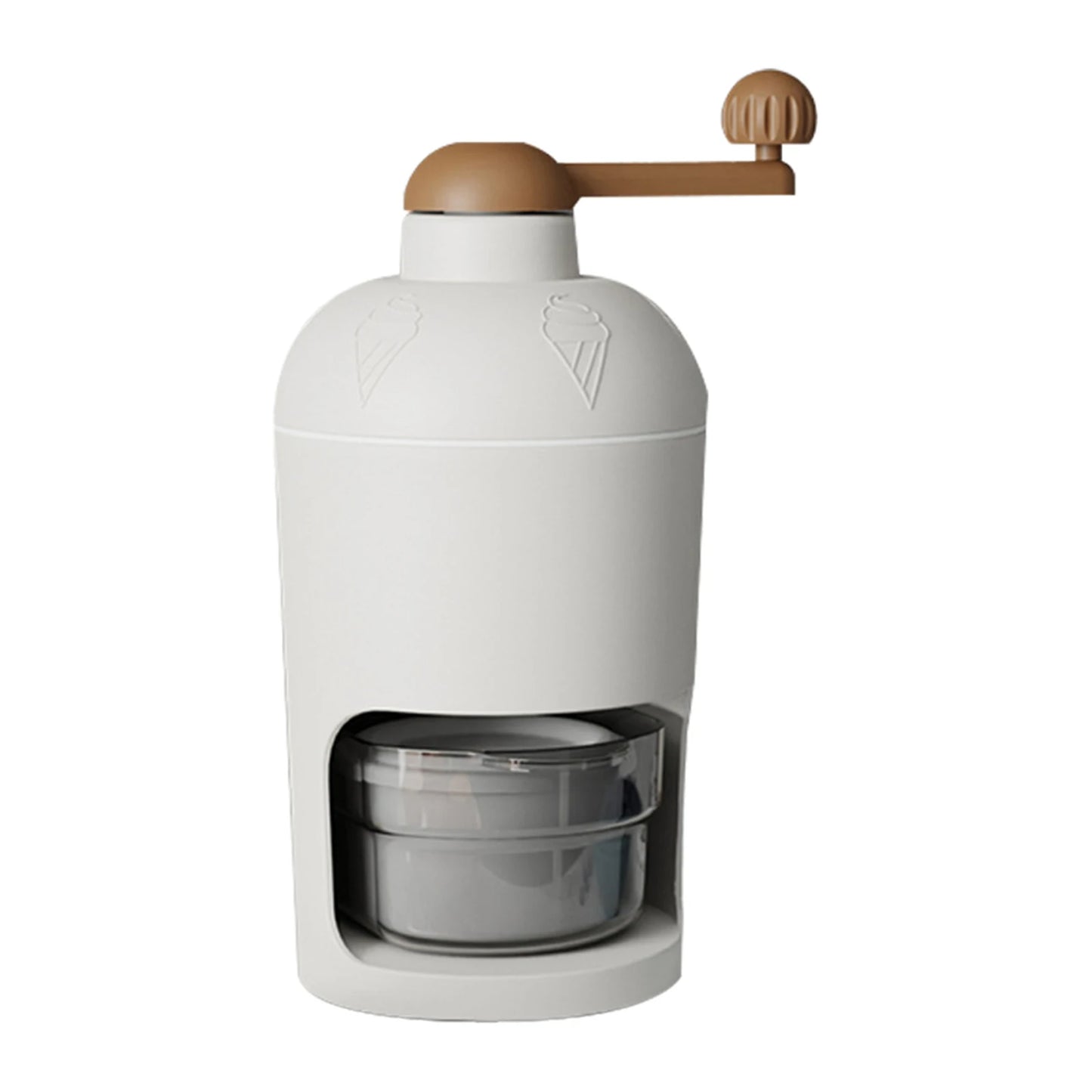 Manual Shaved Ice Crusher Mini Hand Crank Ice Crushing Machine DIY Snowcones Ice Cream Tool for Kitchen Restaurant