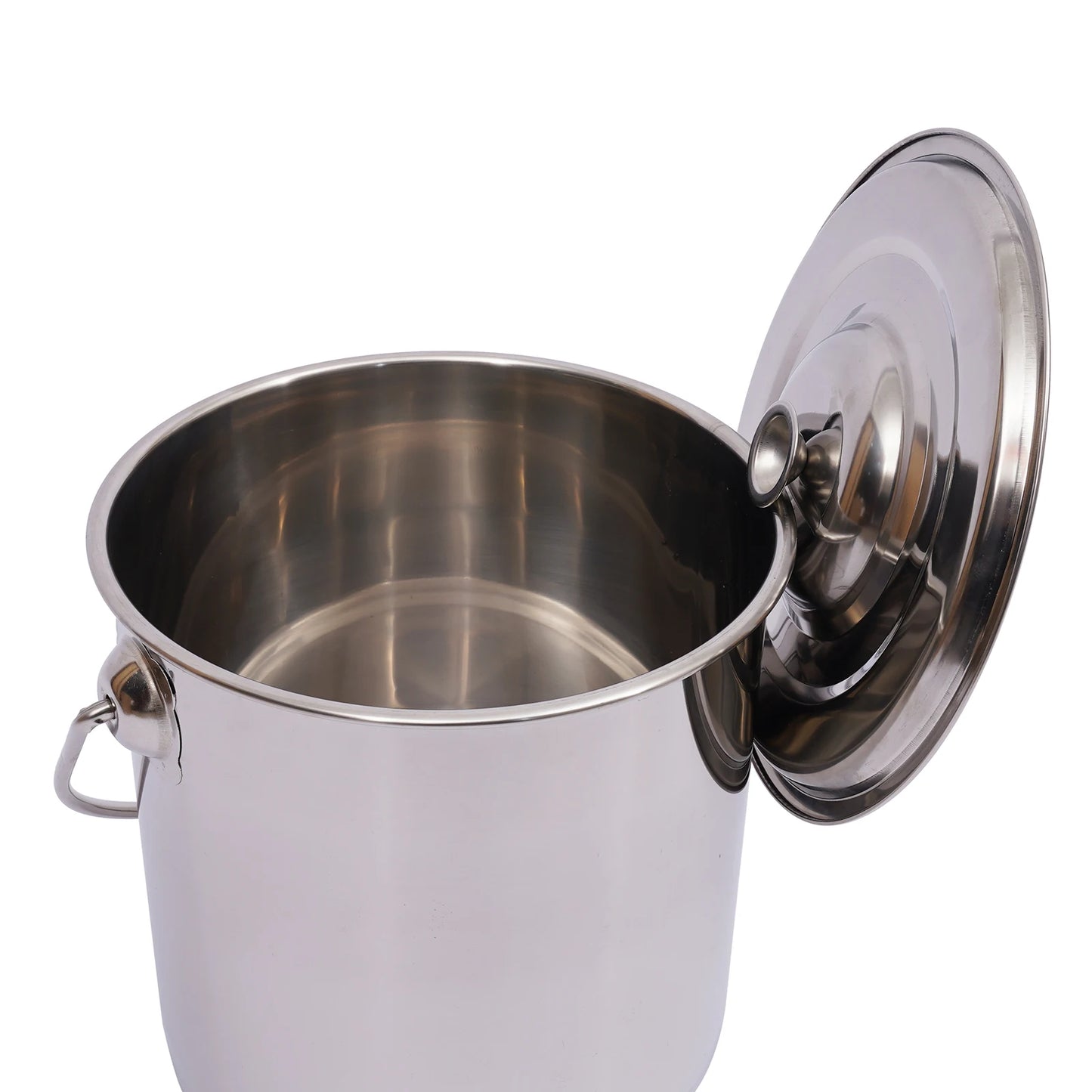 6/12/20L Stainless Steel Round Bucket with Lid Large Soup Pot for Kitchen, Industry, Medicine, Gastronomy and Private