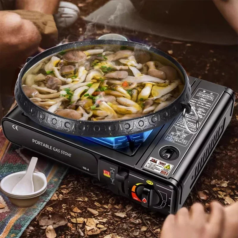 Portable Dual Fuel Camping Stove, Propane or Butane, with Carry Case, Auto Ignition Ideal for Camping Hiking BBQ and Emergencies