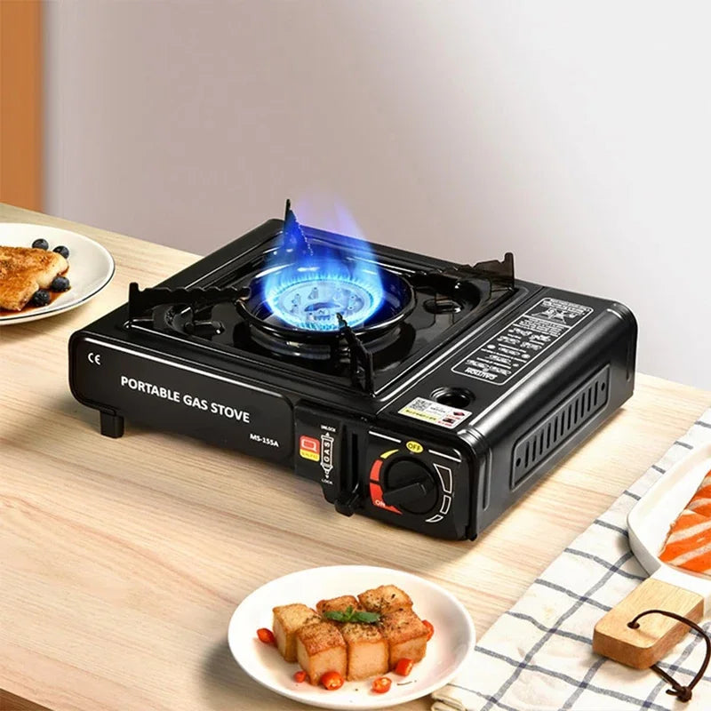 Portable Dual Fuel Camping Stove, Propane or Butane, with Carry Case, Auto Ignition Ideal for Camping Hiking BBQ and Emergencies