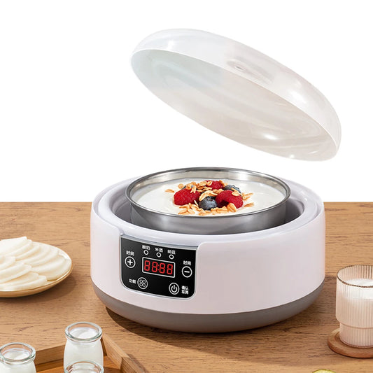 1.2L Automatic Yogurt Maker Constant Temperature Household Natto Maker Low Noise Multi-Function Yogurt Machine for Home Kitchen
