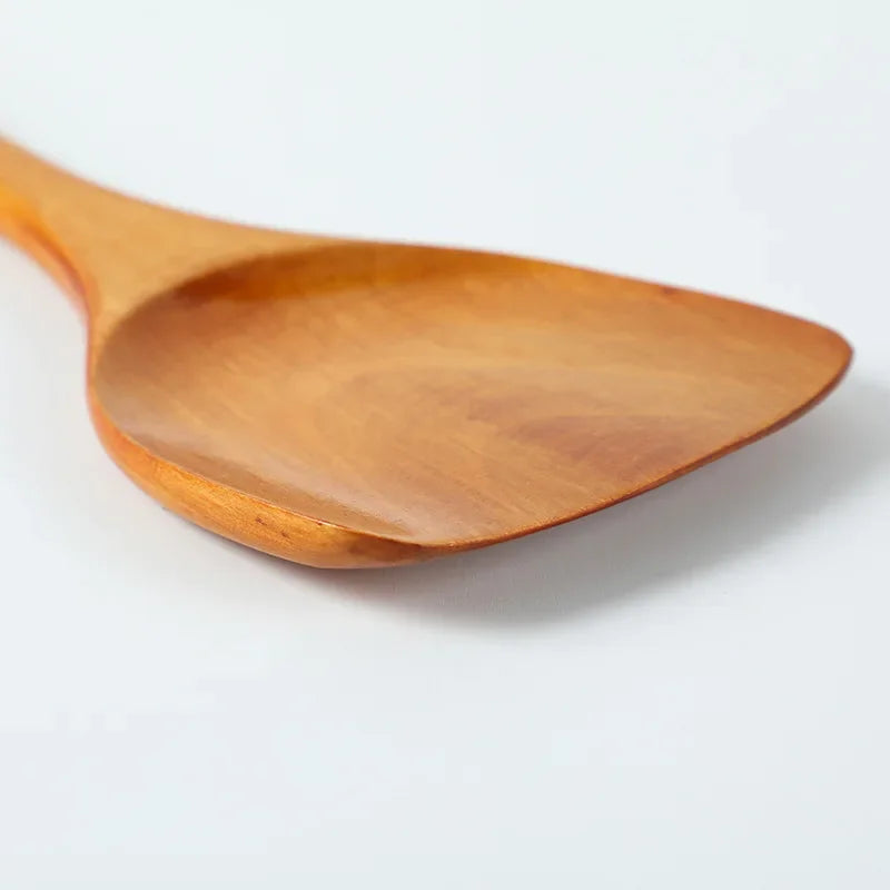 Bamboo Wood Spatula 39cm Long Handle Wooden Spatula Non-stick Pan Does Not Hurt The Pot Household Kitchen Cooking Spatula