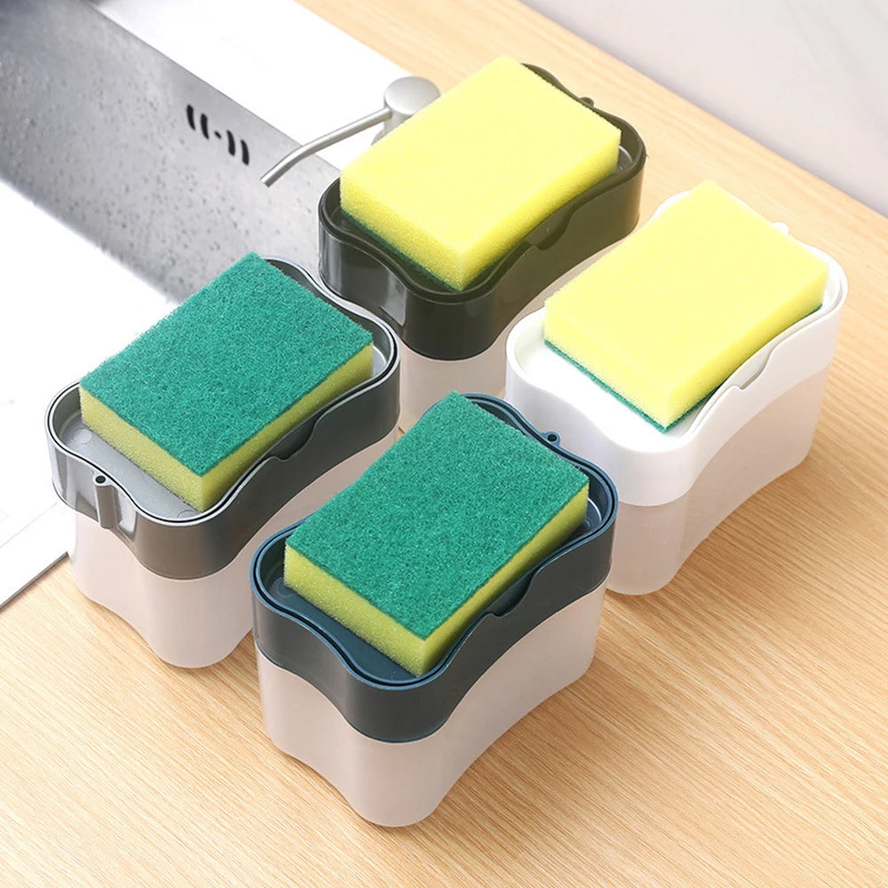 1PC PP plastic storage box, dishwashing detergent press, kitchen automatic liquid outlet box, dishwasher soap dispenser box