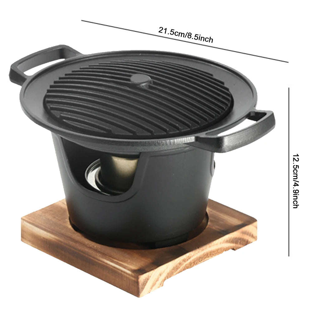 Japanese One Person Cooking Oven Detachable Japanese Alcohol Stove Portable Mini Barbecue Stove Japanese Smokeless Alcohol Stove