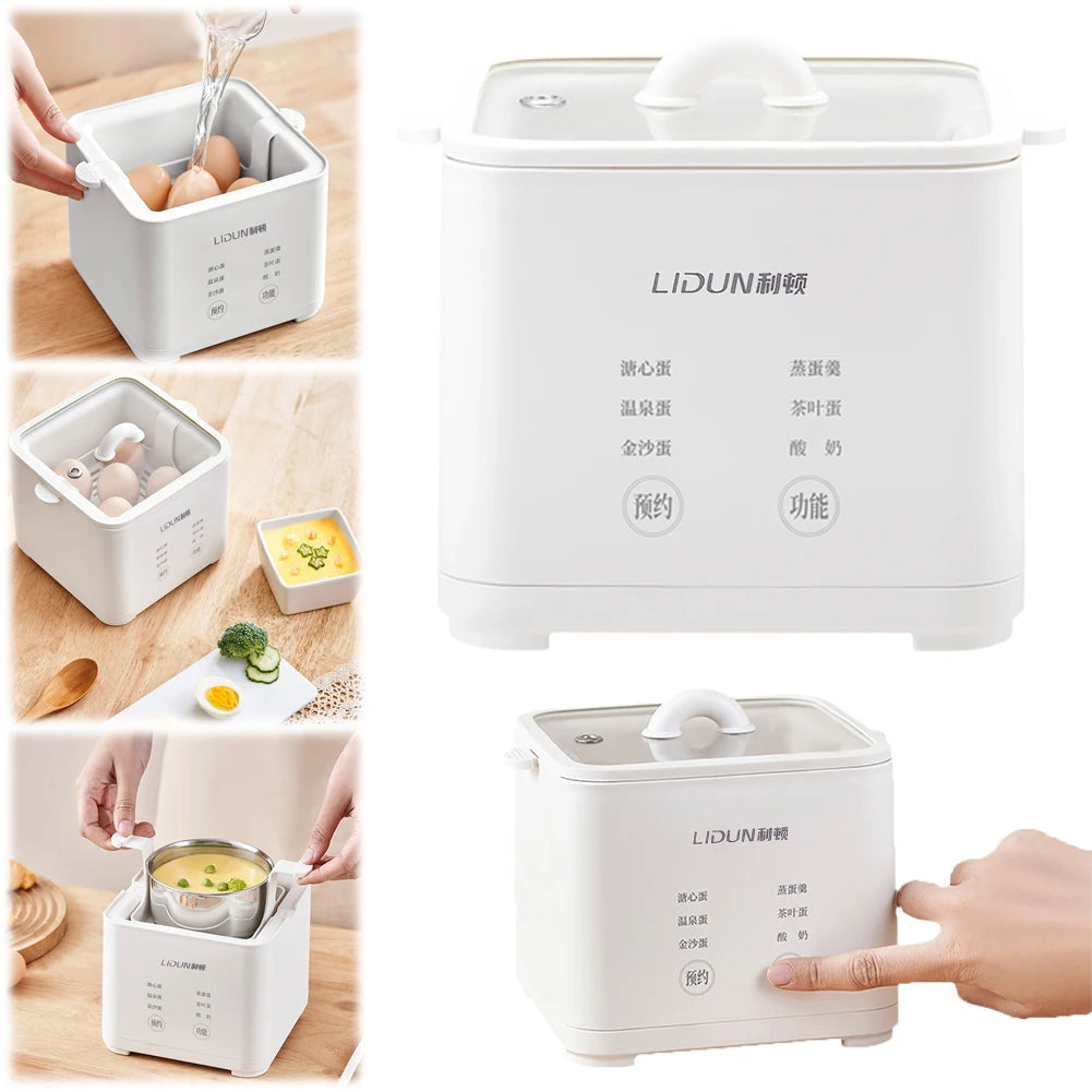 220V Home Appointment Breakfast Machine 300W Automatic Steamed Boil Breakfast Machine Reservation Soft Boiled Eggs Cooker