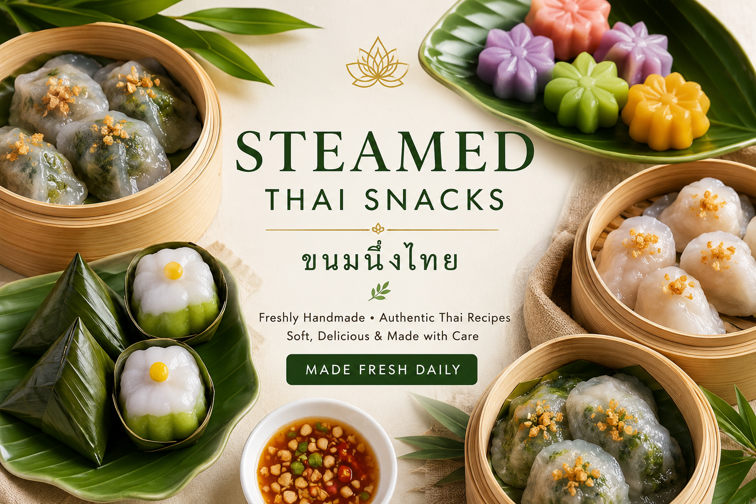 Steamed Thai Snacks