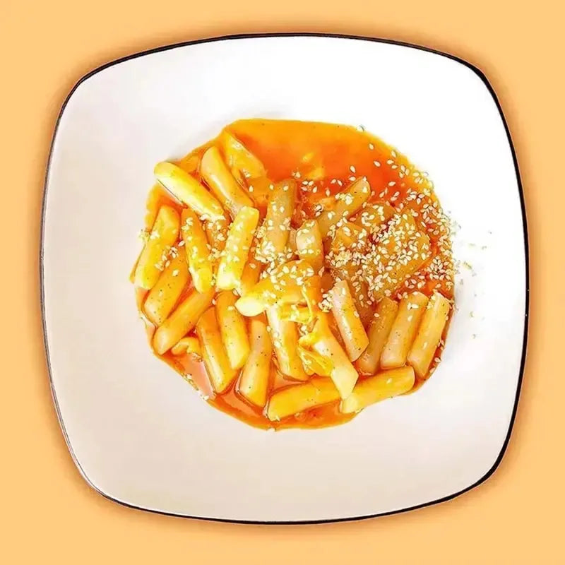 Samsam ,  Carbonara Toppokki  Rice Cake Korean Street Food Instant tteokbokki（Pack of 6 cup）