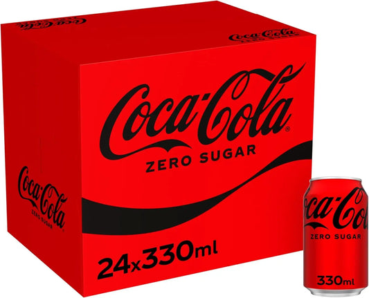 Coca-Cola, Zero Suger, Pack of 24, 330ml/can