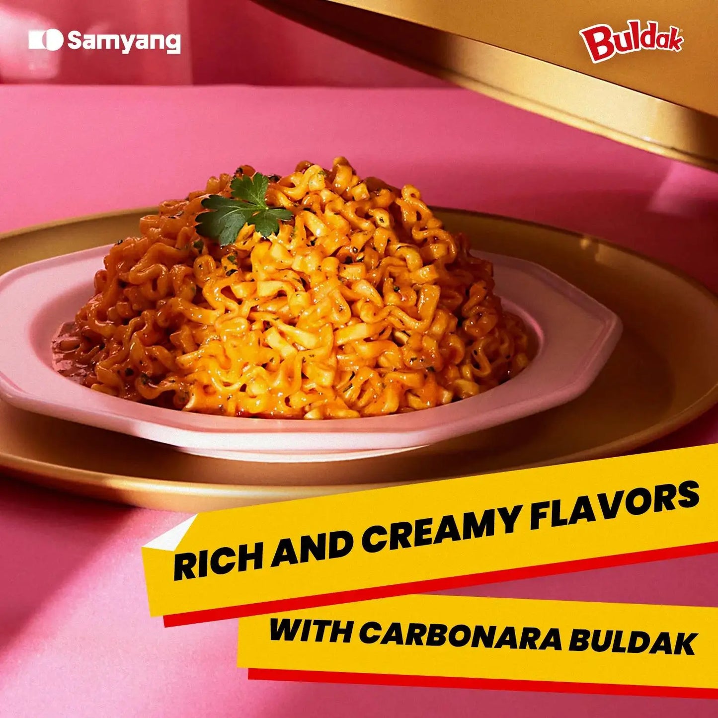 Samyang Carbonara Ramen Noodles 140g (Pack of 20)
