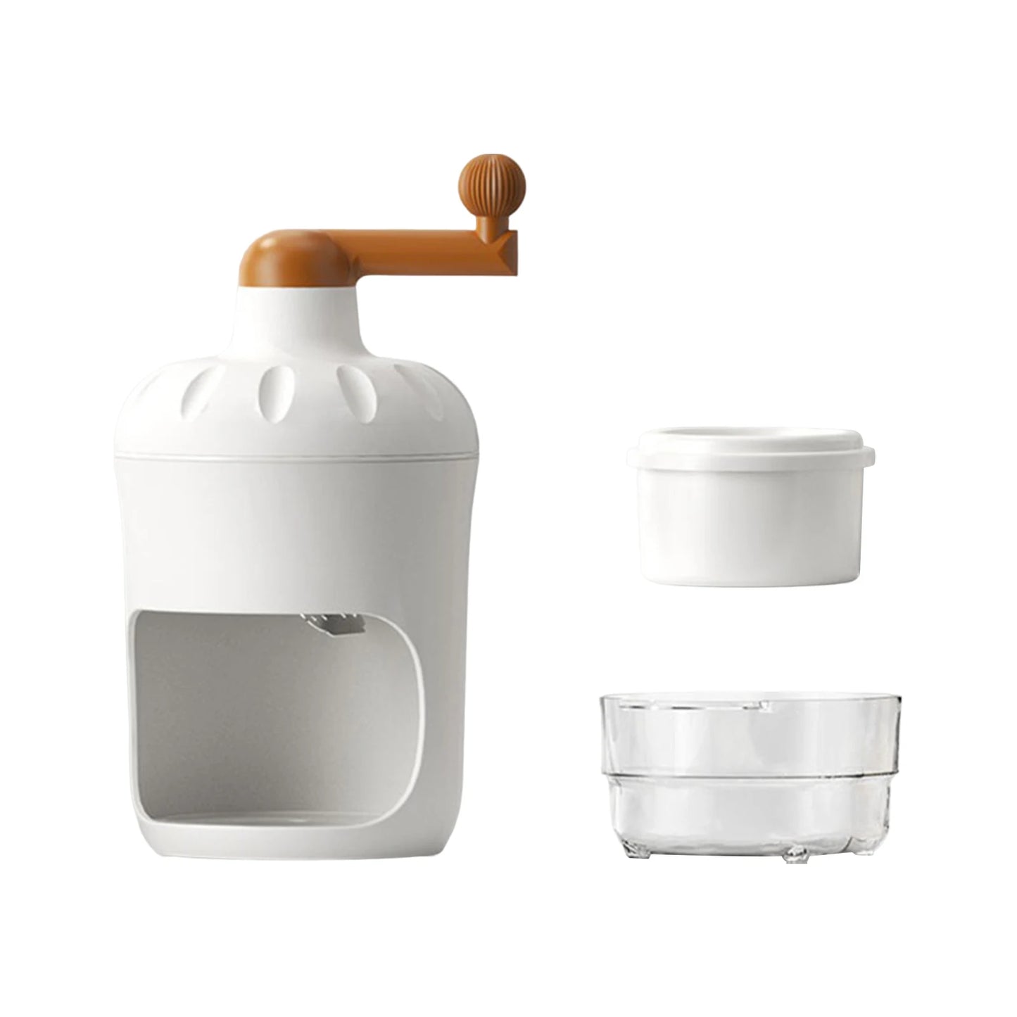 Manual Shaved Ice Crusher Mini Hand Crank Ice Crushing Machine DIY Snowcones Ice Cream Tool for Kitchen Restaurant