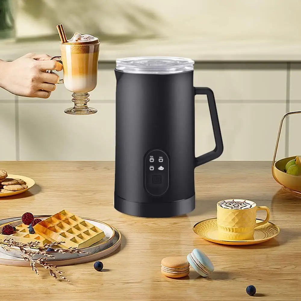 400W 4 In 1 Hot Chocolate Maker Chocoe Electric Milk Steamer Frother Black UK
