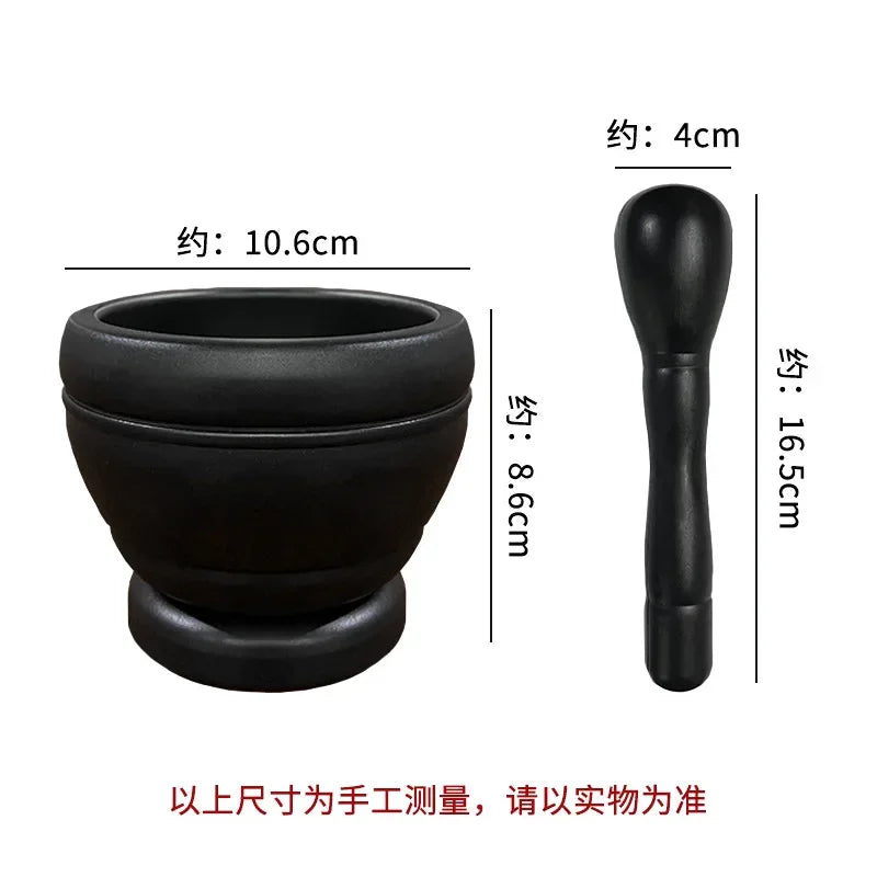 Resin Mortar Pestle Set Garlic Herb Spice Mixing Grinding Crusher Bowl Restaurant Kitchen Tools