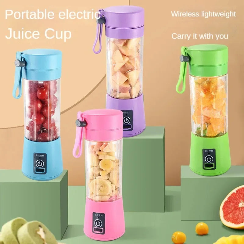 Food Residue Processor Smoothie Fruit Blender Lemon Squeezer USB Rechargeable Portable Kitchen Blenders Juicer Blending Cup Bar