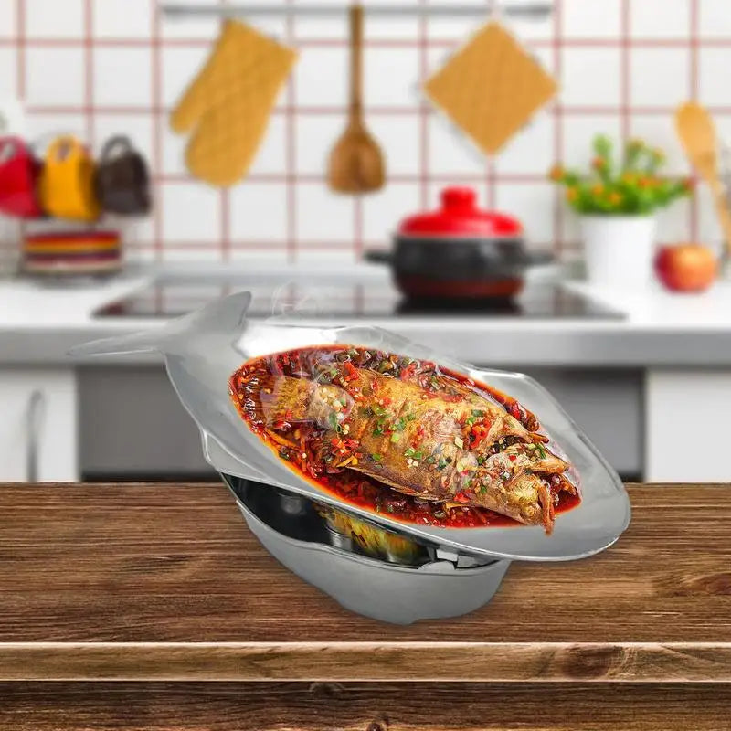 Commercial Grilled Fish Plate Fish Shaped Baking Tray Simple Fish Plate With Oven Fish Grill Aluminum Hot Pot Set For Kitchen