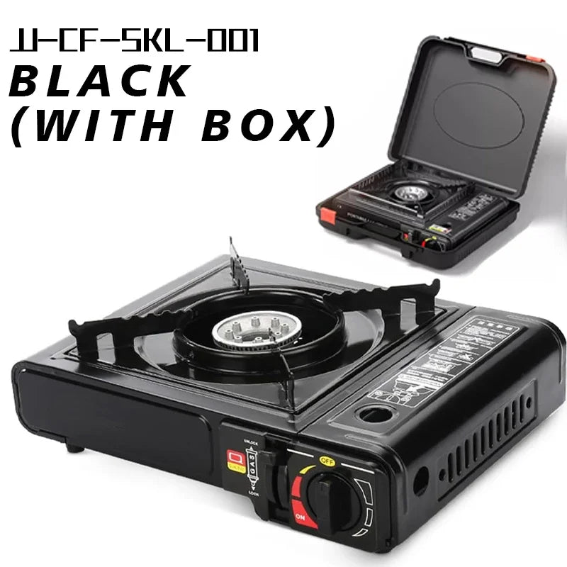 Portable Dual Fuel Camping Stove, Propane or Butane, with Carry Case, Auto Ignition Ideal for Camping Hiking BBQ and Emergencies