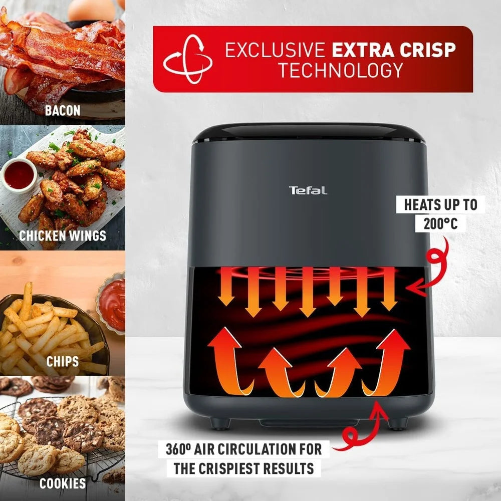 Easy Fry Max Air Fryer 5L Healthy Cooking Digital Control 10 Auto Programs Energy Efficient Home Kitchen Appliance Family Size