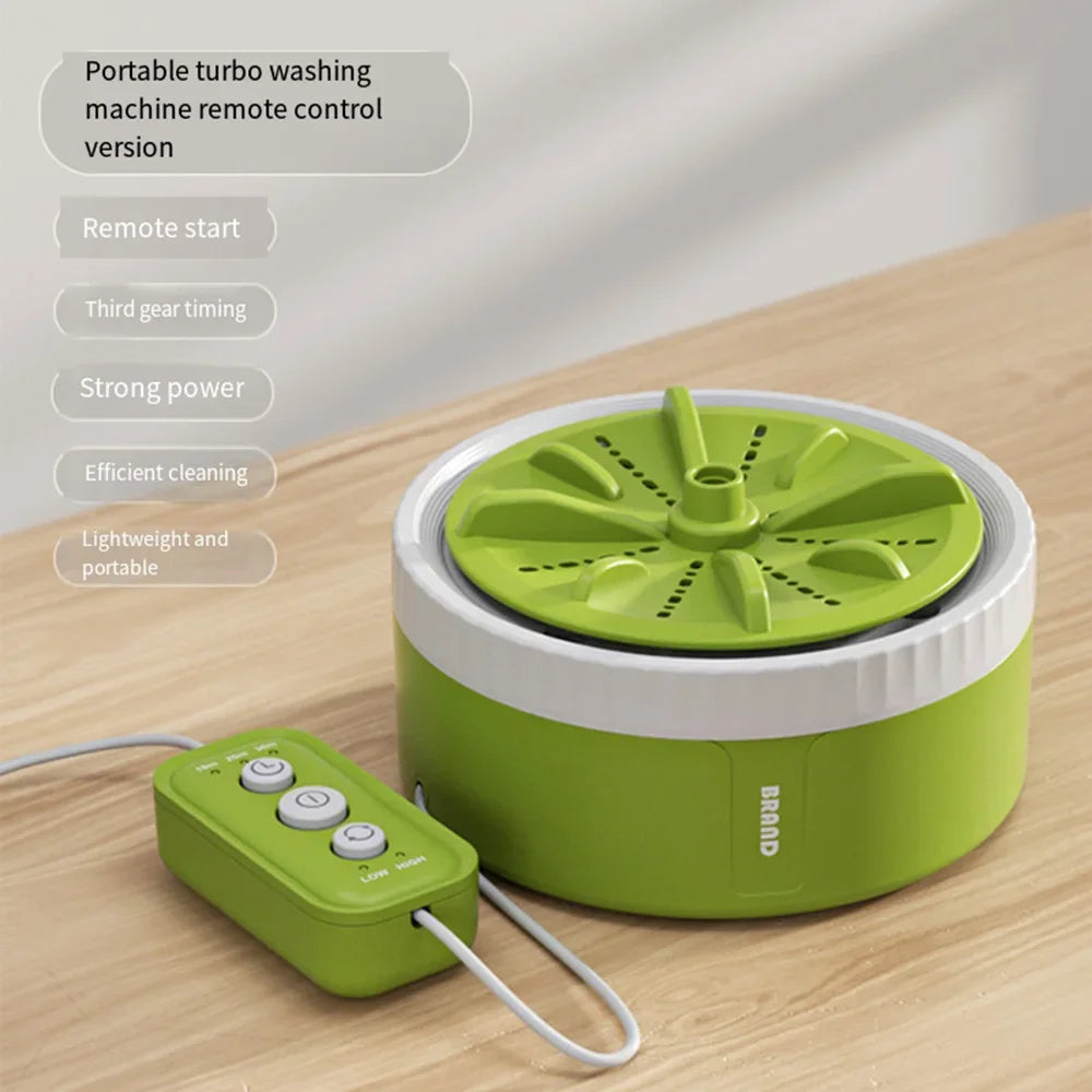 Mini Washing Machine Portable USB Rotating Turbo Fruit Ultrasonic Dishwasher For Clothes Home Kitchen Travel Remote Control미