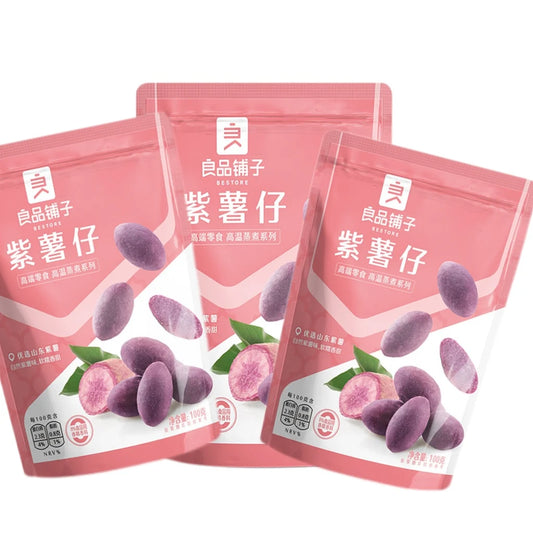 Bestore, Purple Sweet Potato Snacks, Pack of 3, 100g/bag
