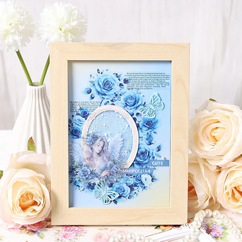 Mr. Paper 6Style 1Roll/pack Butterfly Floral Theme Tape for DIY Handbook Journal Phone Case Glass Mug Decoration