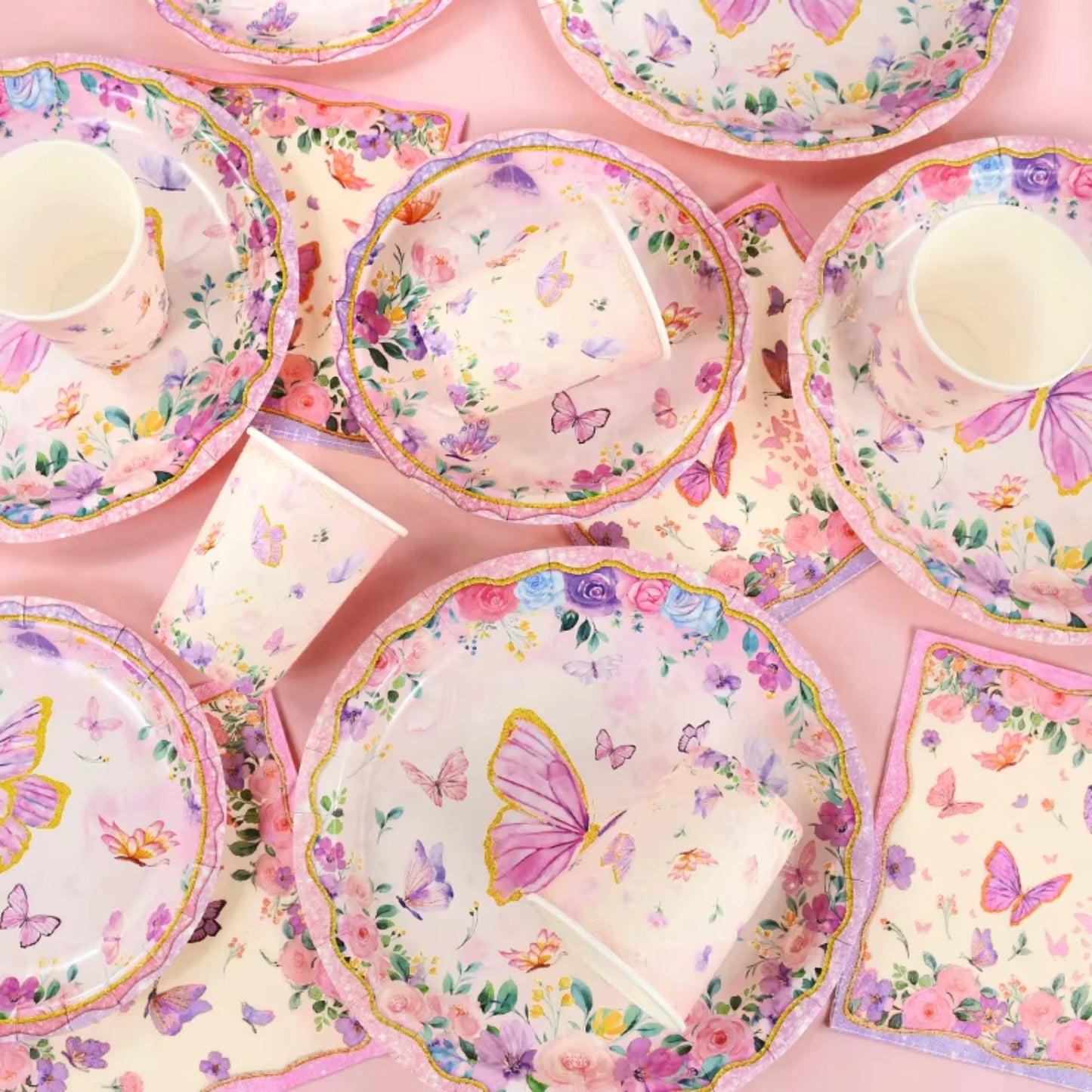 Disposable Tableware Set Paper Plates Cup Tablecloth Girls  Birthday Party Decoration Supplies Baby Shower Masha y oso Moana