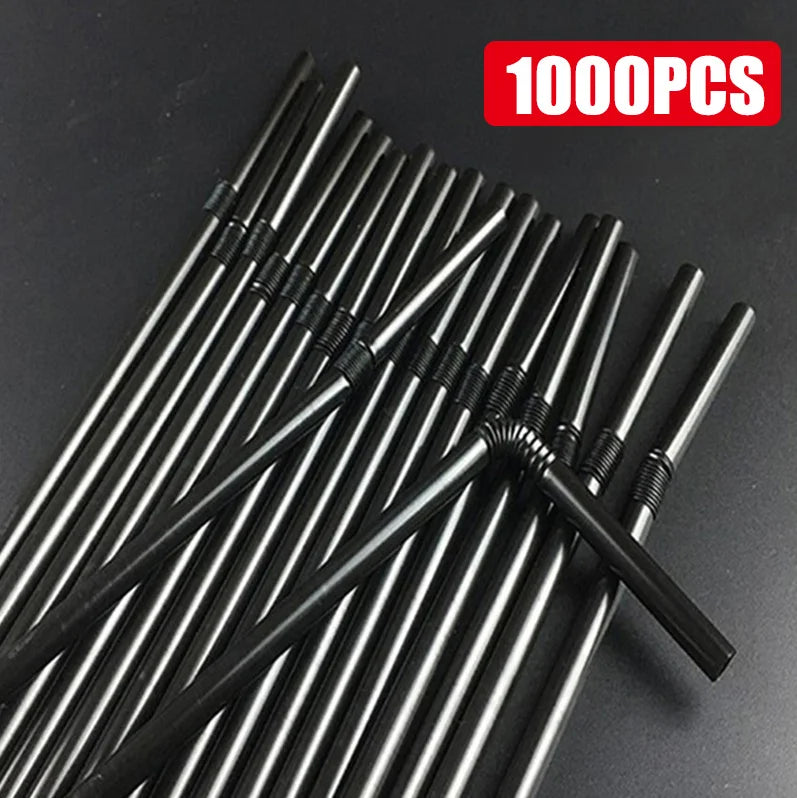 50-1000Pcs Multicolor Colorful Straws for Wedding Party Supplies Beverage Kitchen Straw Cocktail Drinking Straws