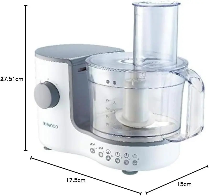 Bowl, Blender, Emulsifying, Chopping Blade, Shredder Disc 400W, FP120, White