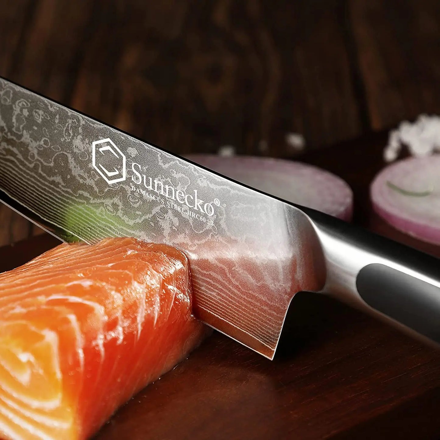 Sunnecko Damascus Chef's Knives High Carbon VG10 Steel Kitchen Design Knife Tools Ultra Sharp Vegetable Fruit Meat Cutting Knife