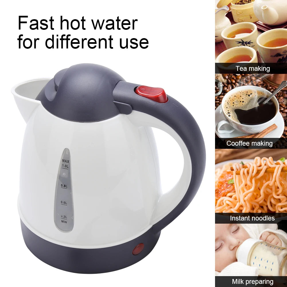 12v 24v Vehicle Truck Hot Kettle Car Electric Kettle 1000ml Large Capacity Portable Travel Water Boiler Coffee Heated Tea Pot
