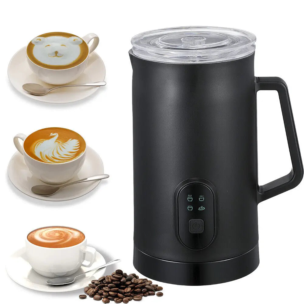 400W 4 In 1 Hot Chocolate Maker Chocoe Electric Milk Steamer Frother Black UK