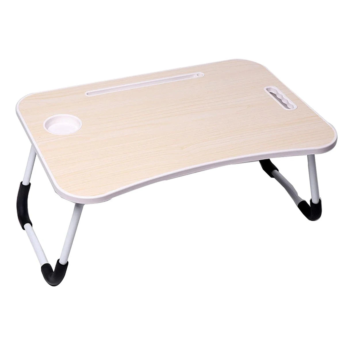 Folding Laptop Desk for Bed Tray Table Desk Bed Sofa Laptop Portable Lap Desk With tablet slot and cup holder Table support