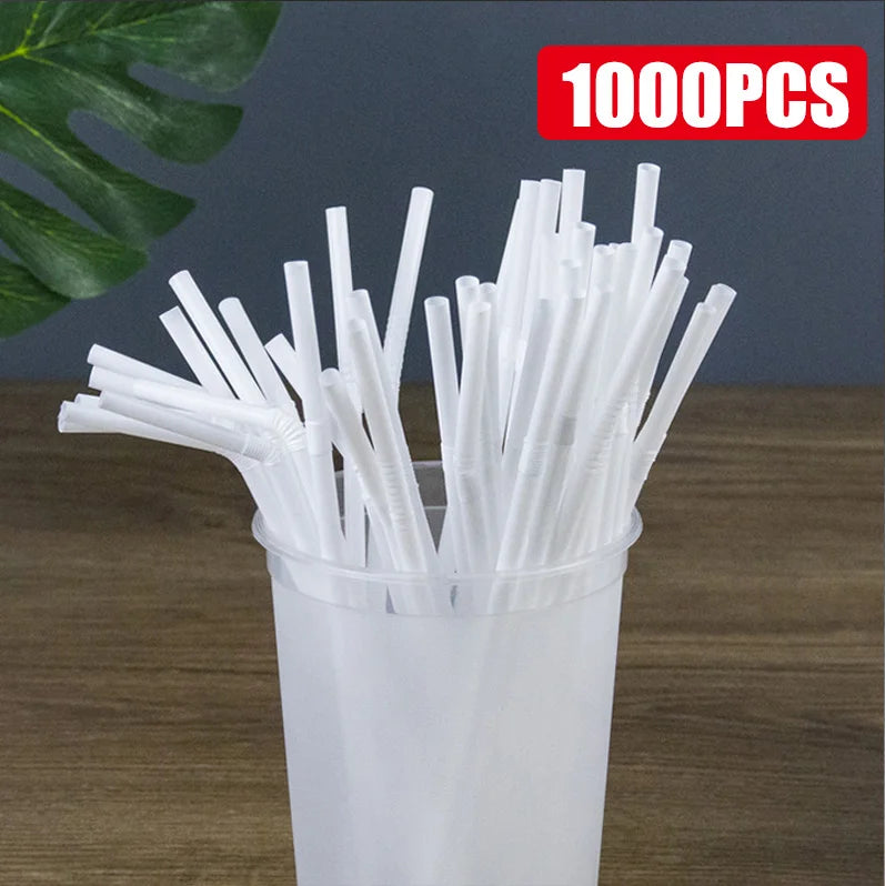 50-1000Pcs Multicolor Colorful Straws for Wedding Party Supplies Beverage Kitchen Straw Cocktail Drinking Straws