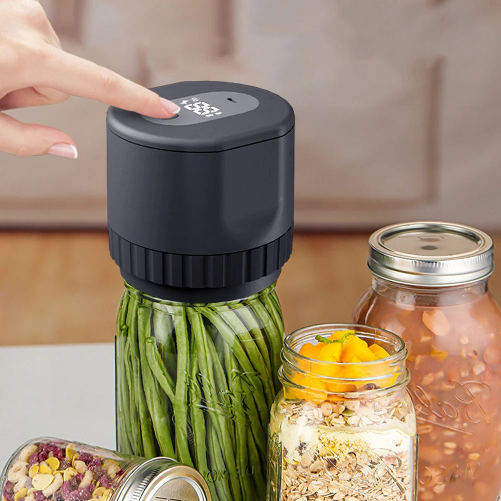 Jar Vacuum Sealer 10Jar Lids Vacuum Sealing Machine DC 5V for Mason Jars with Mouth &Regular Lids for Food Storage Fermentation
