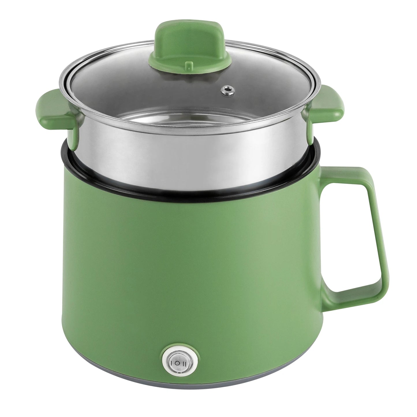 Electric Hot Pot, Mini Electric Cooker 1.7L Noodles Pot Multi-Functional Electric Cooker for Soup Porridge Dumplings Eggs Pasta