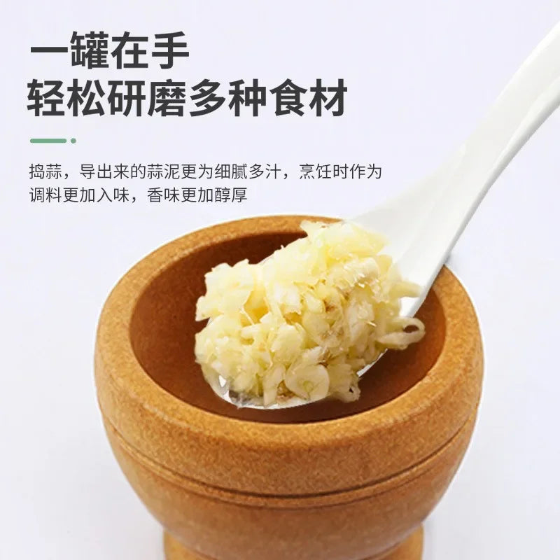 Resin Mortar Pestle Set Garlic Herb Spice Mixing Grinding Crusher Bowl Restaurant Kitchen Tools