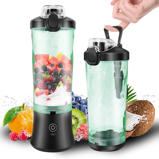 BRIEFNESS Convenient Juicer Portable Blender Juicer Smoothie Blender Directly Drinkable Blended Ice and Frozen Fruit Blender