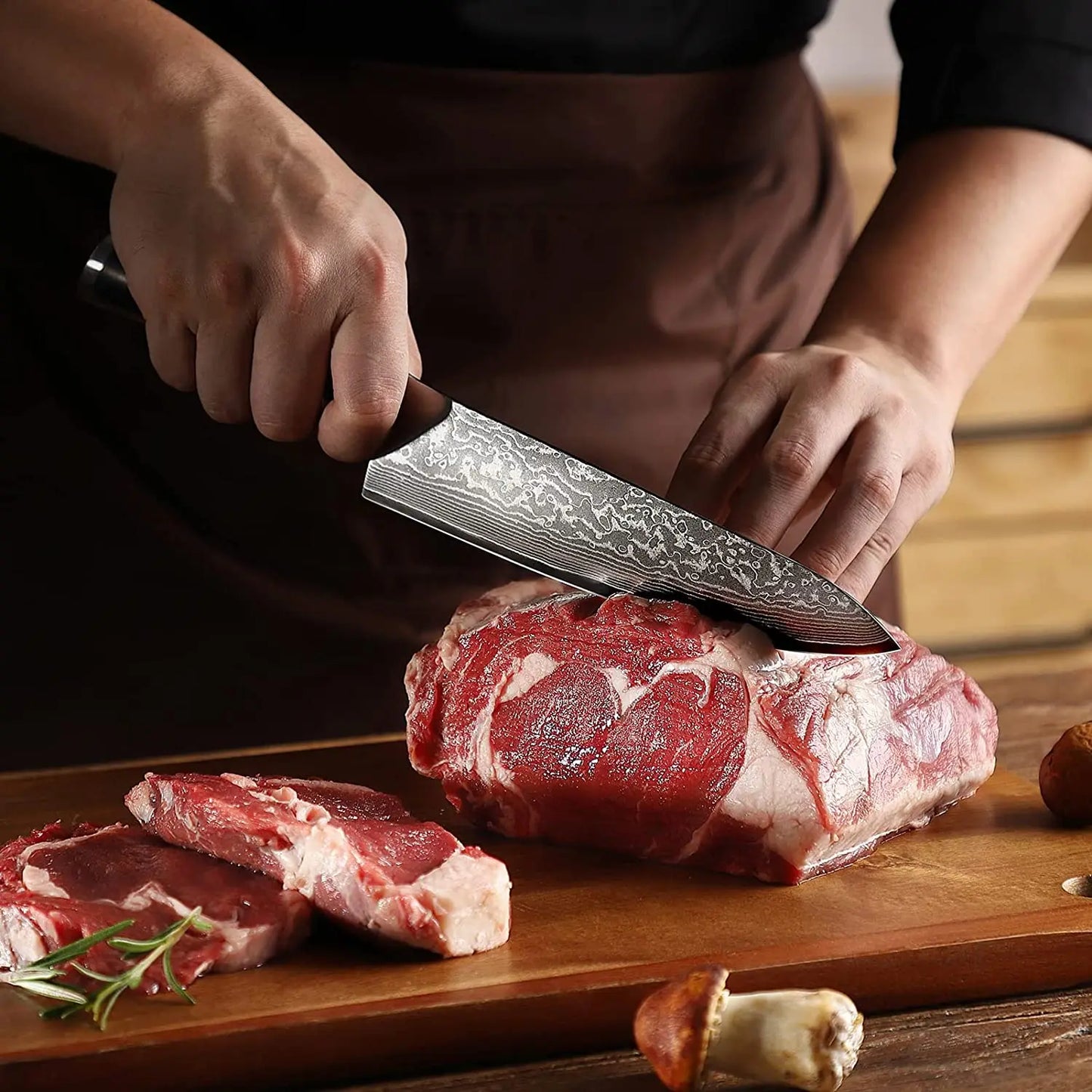 Sunnecko Damascus Chef's Knives High Carbon VG10 Steel Kitchen Design Knife Tools Ultra Sharp Vegetable Fruit Meat Cutting Knife