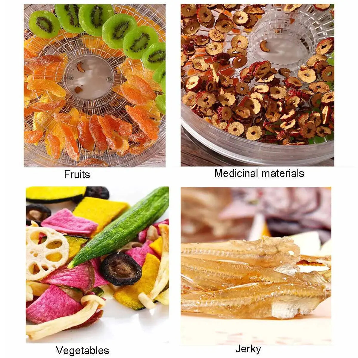 5 Tray Electric Food Dehydrator Snack Fruit Dryer Home Use Multifunctional Kitchen Meat Beef Dryer Veg Preserver Machine 350W