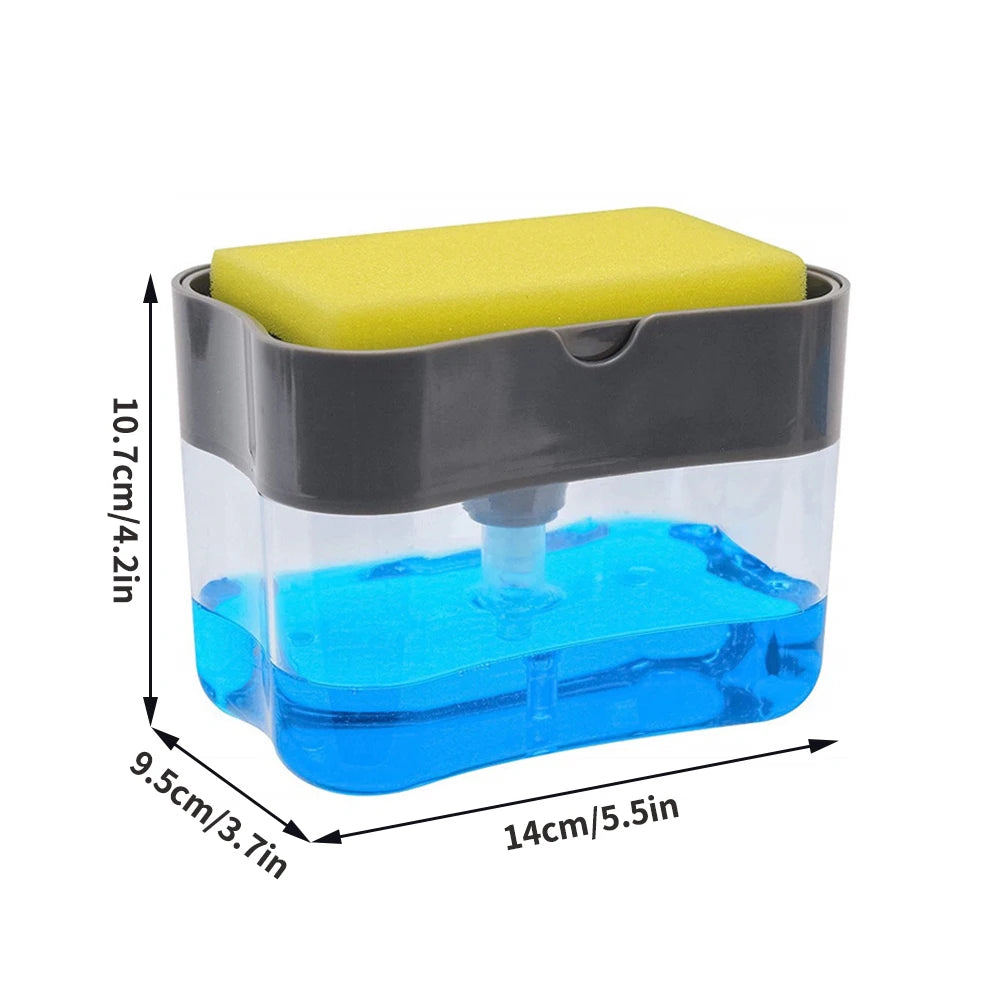 1PC PP plastic storage box, dishwashing detergent press, kitchen automatic liquid outlet box, dishwasher soap dispenser box
